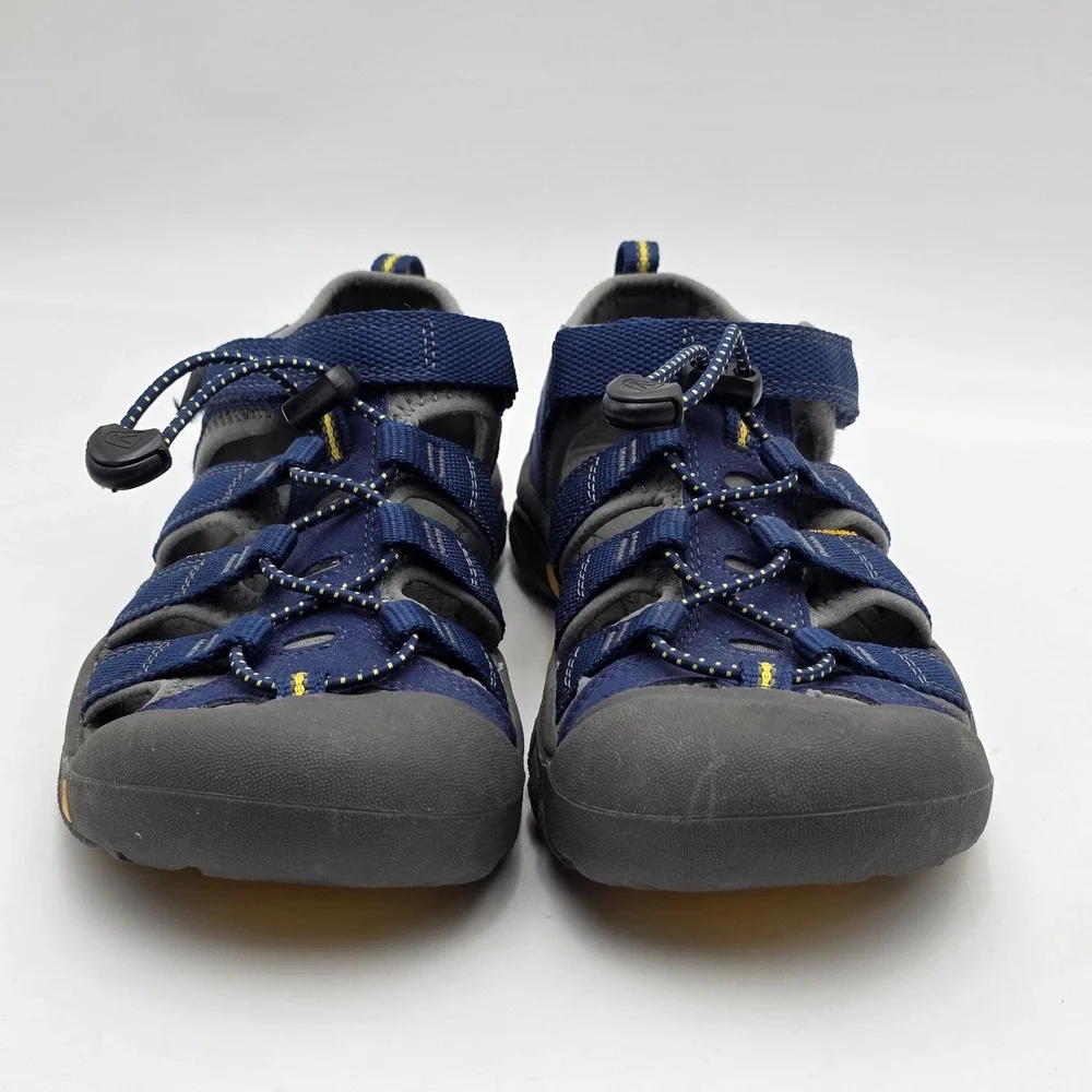 Keen Newport H2 Waterproof Outdoor Hiking‎ Boys Youth Sandals Navy Yellow Size 5